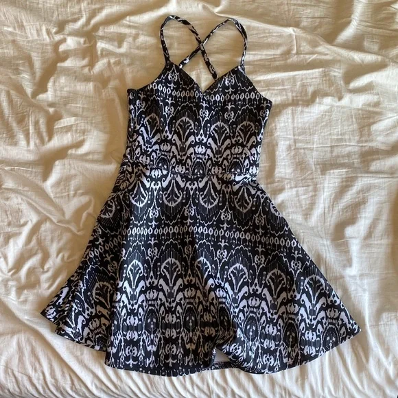 abercrombie kids Dresses Black And White Printed Kids Dress